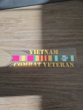 Vietnam Veteran UV DTF Decal Sticker Waterproof Raised Made In USA quality