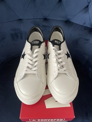 Converse One Star Japan White Leather Low Top Men's Sneakers 8.5