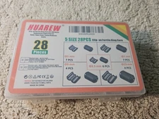 HUAREW Clip-on Ferrite Ring Core RFI EMI Noise Suppressor Cable Clip 5 sizes
