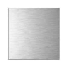 Aluminium Blech Aluplatte Alublech Stärke 0,8 mm silber gebürstet eloxiert