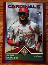 2024 Topps Transcendent Icons Rookie RC Red Refractor #3/5 Victor Scott II 🔥