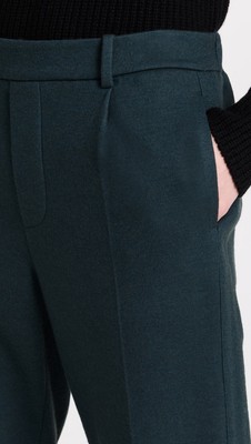 Vince Pleated Cozy Pull-on in Azure Onyx Wool Knit Ankle Crop  display picture 1