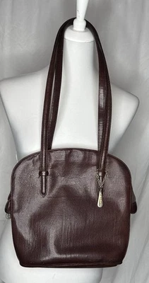 Sac LANCEL vintage bandoulière cuir marron foncé - Photo 1/4