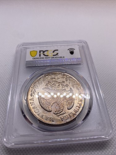 1882 MO MH 8 Reales Mexico Eagle Silver PCGS AU Details Beauty Toning RARE #7966 - Picture 13 of 14