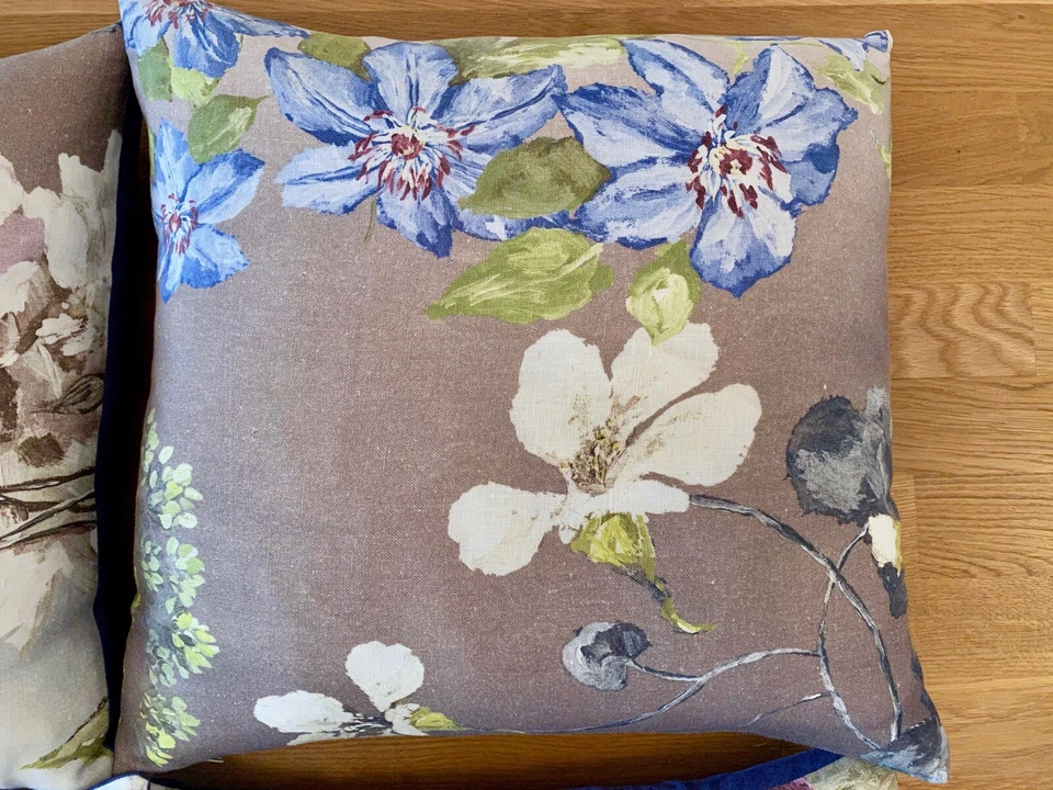  ♥ 6 X DESIGNERS GUILD Leinen Kissenhüllen Alexandria Amethyst 45 x 45 Kissen - Bild 3 von 4