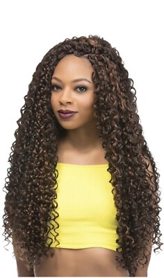 Outre Wigs X-Pression BAHAMAS CURL 24''   Crochet   Color: 1 (Black)   Brand NEW!