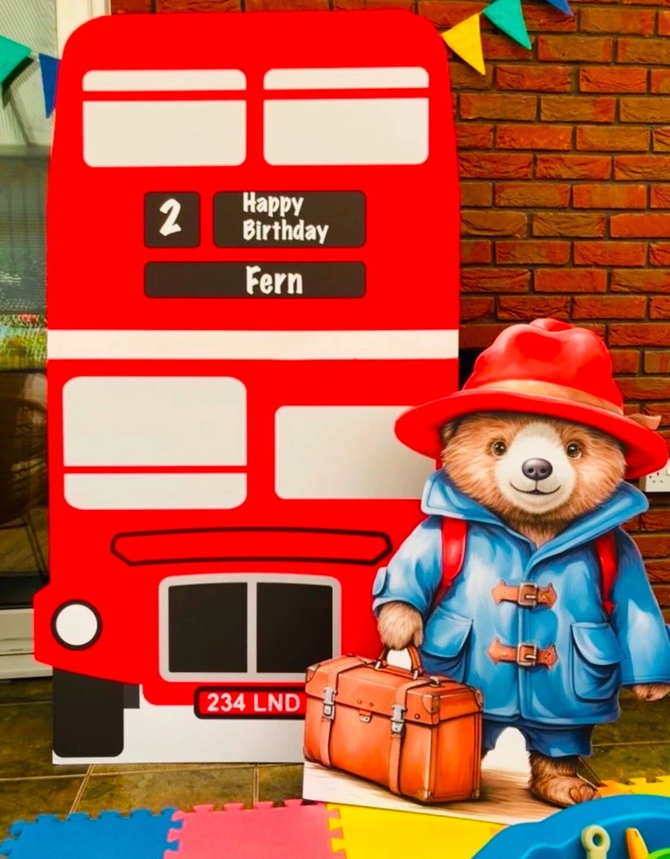 Personalised London Bus Cardboard Cutout 3ft - Image 3 of 3
