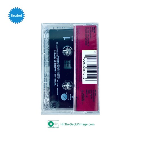 Metallica - Master Of Puppets Cassette Tape (1986) US 1994 Reissue OG SEALED - Picture 2 of 6