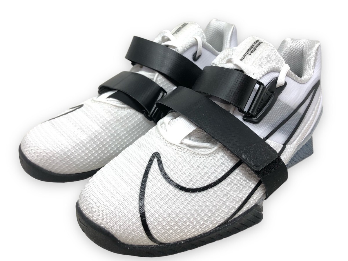 Nike Romaleos 4 Mens Olympic Weightlifting Shoes White/Black