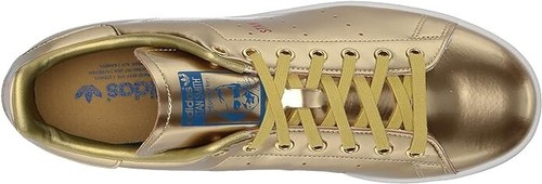 adidas Originals kids grade school Stan Smith Sneaker, Gold, 3.5 - Picture 3 of 7