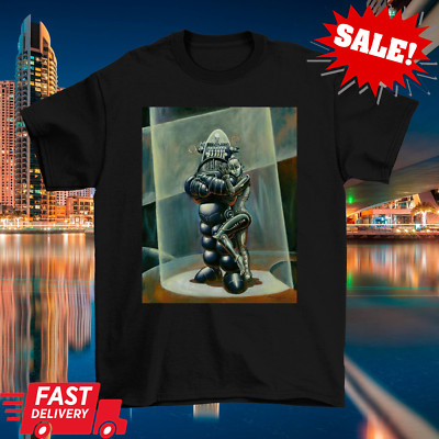 Robot Tshirt Classic Black Unisex