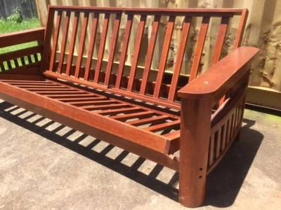 3 Seater Futon Couch Lounge Chair Converts To Double Bed Sofas 3 Seater Futon Couch Lounge Chair Converts To Double Bed