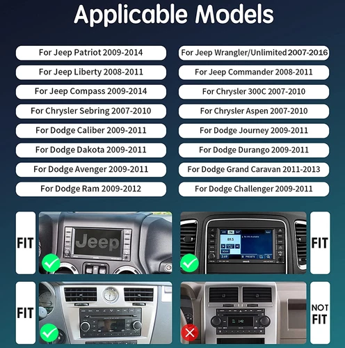 32GB für Jeep Wrangler JK 2007-2016 Android 13 Autoradio Carplay GPS Navi WiFi - Picture 5 of 16
