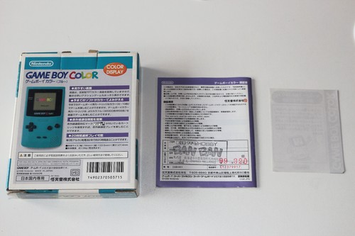 Nintendo Game Boy Color GBC Light Blue Box & Manual Only Japan Import - Picture 2 of 4