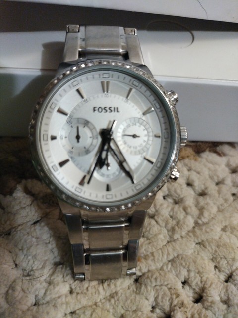 Fossil Silver Tone Stainless Steel 