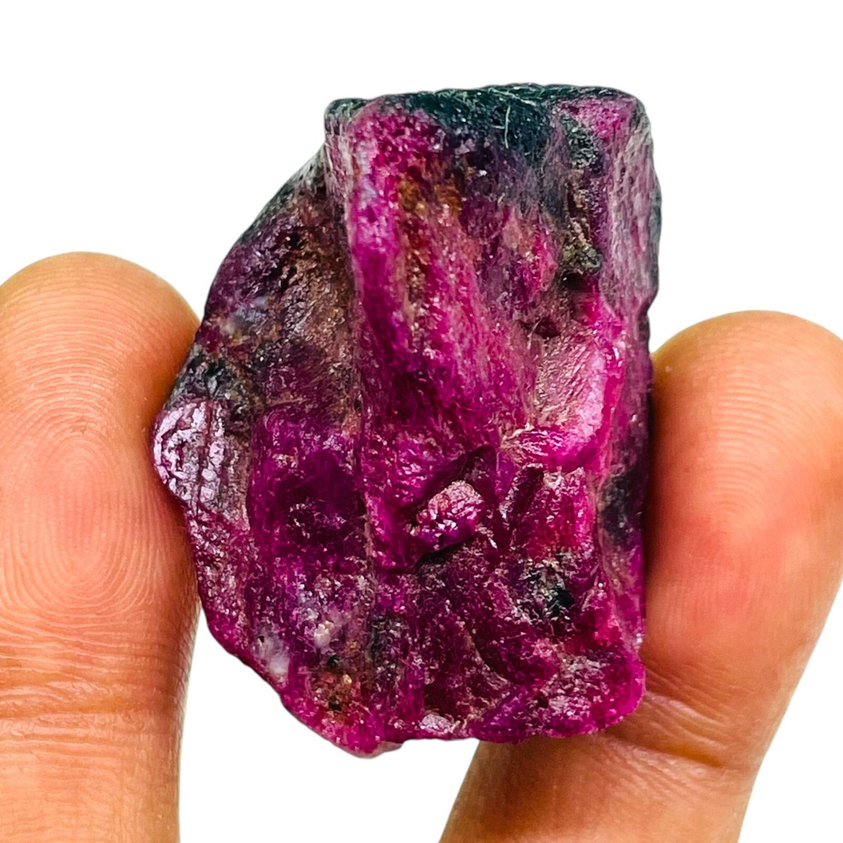 196.15 Cts Unheated Natural Ruby Rough 37x26mm Huge Collector's