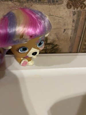 IMC Toys VIP Pets Surprise Pink Purple Long Hair Reveal Dog Puppy 4'' tall