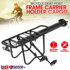 Bike Pannier Rack Bicycle Rear Back Cycle Luggage Rack Cargo Holder Carrier Rack