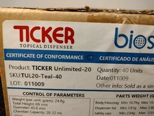 BIOSRX TICKER UNLIMITED TEAL QTY40 -TUL20-TEAL-40