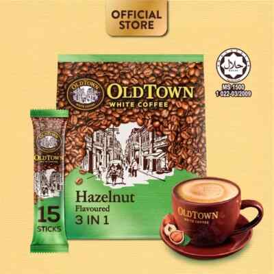 OLDTOWN White Coffee 3in1 Extra Rich 35g x 15sticks (Hazelnut)  FREE SHIPPING