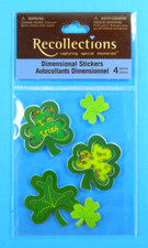 Recollections Shamrock 4 Leaf Clovers Im Irish Mini Sticker Pack