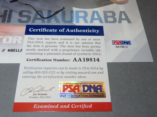 Kazushi Sakuraba Signed Bellator 8x11 Promo Autographed Beckett BAS COA 1B - Picture 5 of 5