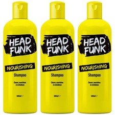 3x Head Funk Shampoo Nourishing 600ml - Gently cleanses and rehydrates hair 7.22 per litre