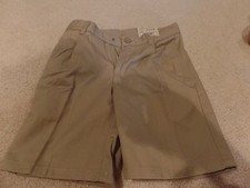 Boys, Arizona Jeans, School Uniform Shorts, Size: 4, Pleated, Khaki, NWT