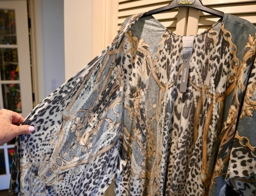 NWT $109 CHICO's Ruana Wrap Poncho Topper Iced Sage One Size - Picture 12 of 12