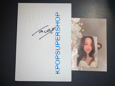 Solji 1st Album First Letter Autographed Signed CD Photocard Great
