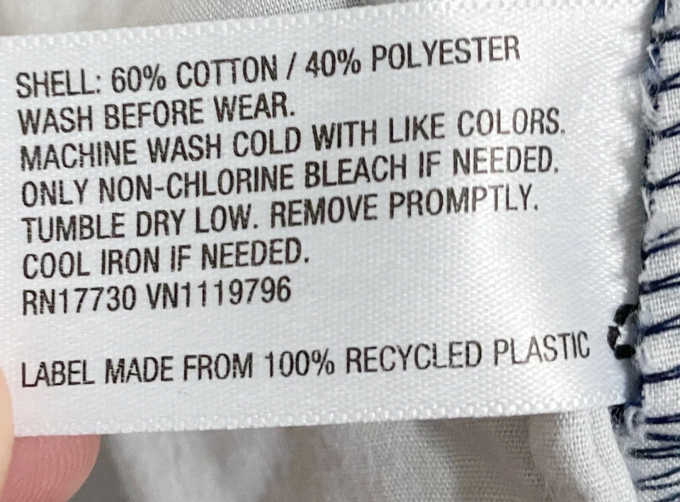 Cherokee, Youth Child Unisex Solid Navy Blue School Uniform Shorts, Size 14 - Image 3 of 4