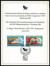 WĘGIERSKI KONGRES UPU 1984 DELEGAT-PREZENT MINISTER PREZENT RZADKI!! z1807