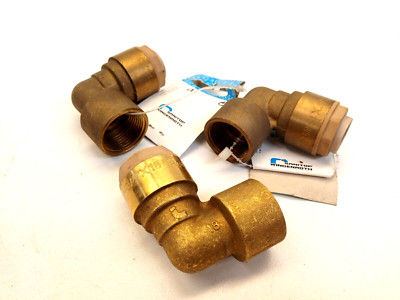 3x ITAP-FIT Steckfitting 18 x 3/4'' IG, 90° Winkel, Verschraubung Klemmring