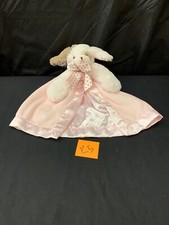 Plush Blanket Stuffed Puppy Dog Pink 12"