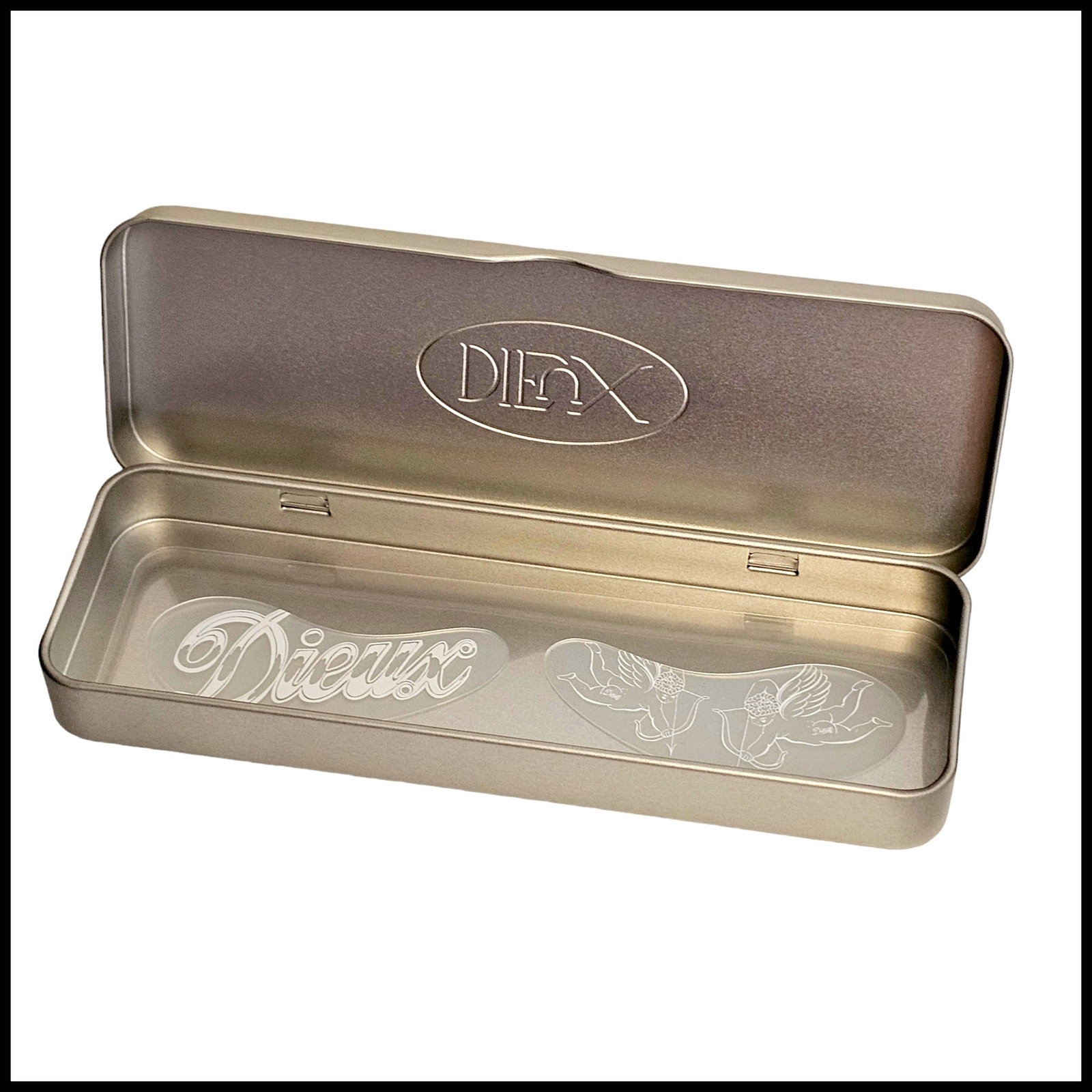 Dieux Reusable Silver Eye Mask Patches for Tired Eyes Forever Tattoo Design-image