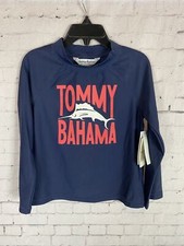 Tommy Bahama Rash Guard Shirt Size 5 Boy's Blue UV Protection Long Sleeve A87 