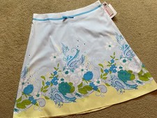 NEW DEFECTS VintageY2K 2000s Made in USA Fairy Cottagecore Floral A-Line Skirt M