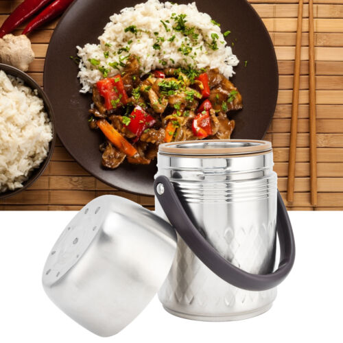 Double Layer Lunch Box Thermal Insulated Food Container Stainless Steel Hot Box