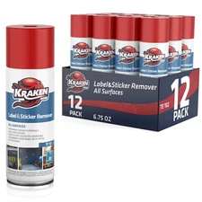 Kraken Bond Label & Sticker Remover Spray - 6.7 oz.  12 Pack