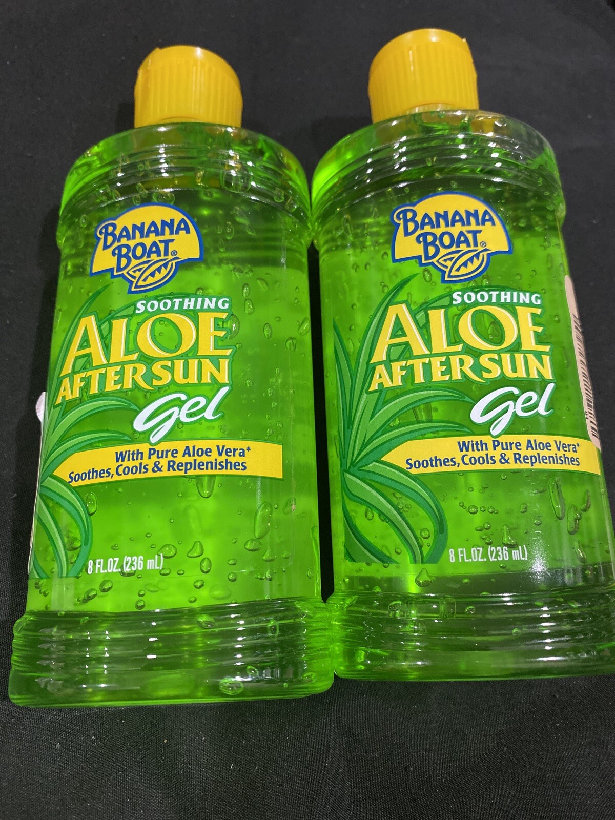 Banana Boat After Sun Aloe Vera Soothing Gel 8 Oz Each Brand New! Lot