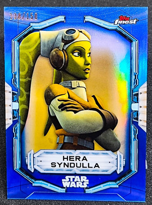 HERA SYNDULLA 2022 Topps Finest Star Wars Blue Refractor #48 138/150