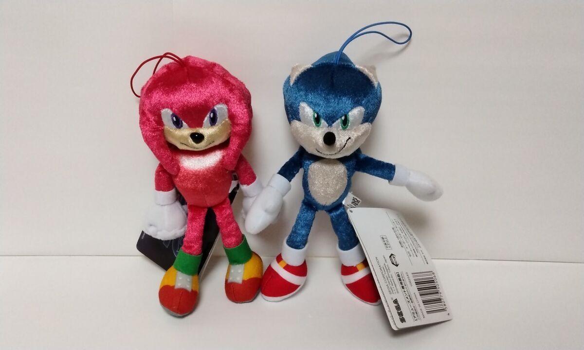  Plush The Sonic Plush Sonic The 2 The Movie Plush 12 inch Sonic  2 Toys Figure Animals Plush Pillow Collection Sonic Tales Knuckles : Movies  & TV
