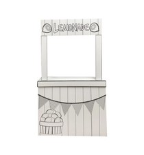 Lemonade Stand Color Me Cardboard Play Pretend Play for Girls Boys Photo Ops Fun