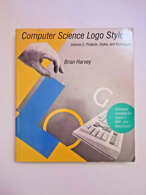 COMPUTER SCIENCE LOGO STYLE Vol. 2 Brian Harvey Vintage Apple Macintosh Book HTF