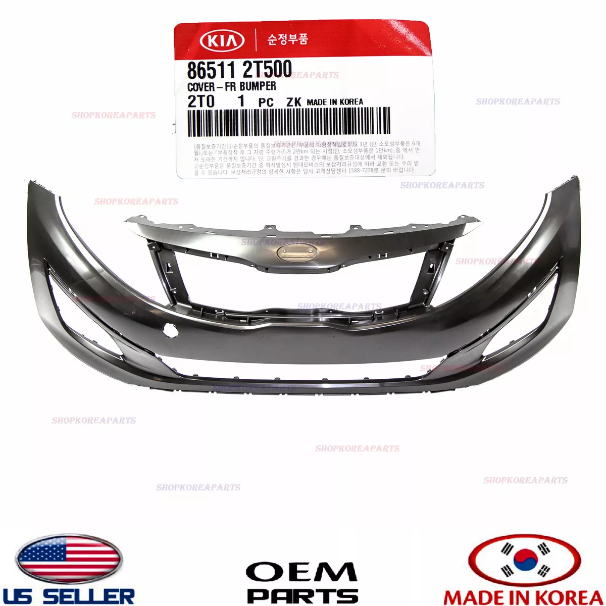 BUMPER COVER FRONT GENUINE KIA OPTIMA 2014 2015 865112T500 Local Pickup