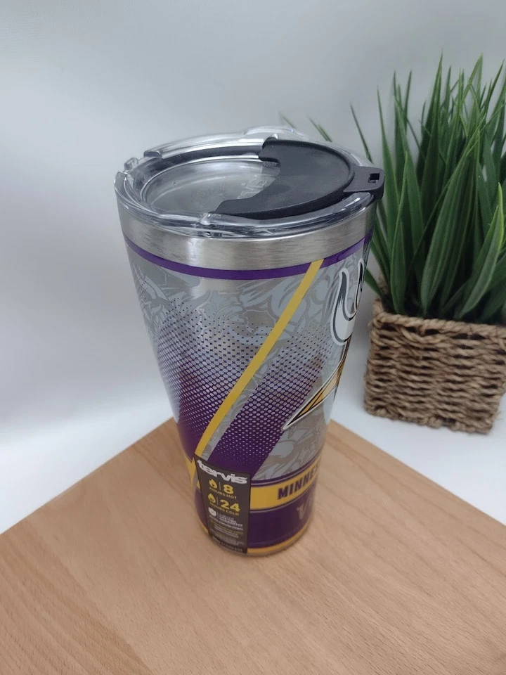 Vaso de acero inoxidable Tervis Edge 30 oz - NFL - Minnesota Vikings Foto 3 de 4