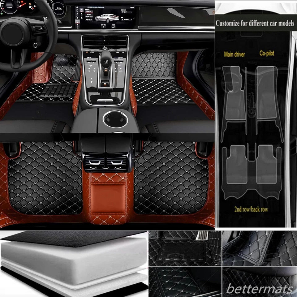 For Volkswagen Jetta Car Floor Mats Auto Carpets Custom Cargo Liner Waterproof — 第 4/4 张图片