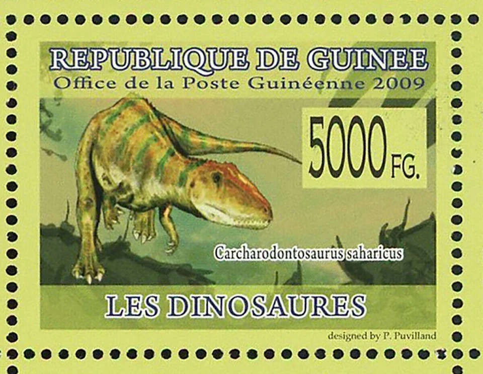 Sello de dinosaurios Brachiosaurus Nigersaurus Giraffatitan S/S MNH #6390-6395 Foto 4 de 4