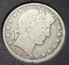 1905-S Barber Half Dollar Coin