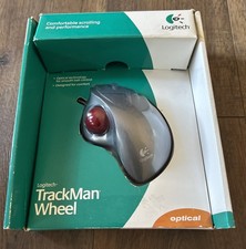 Logitech TrackMan Wheel Optical Mouse OPT TMAN 904353-0403 IOB Tested Working
